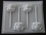 603 Pig Face Chocolate or Hard Candy Lollipop Mold